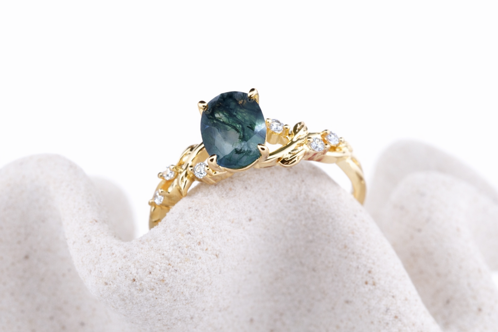 Sylva moissanit ring