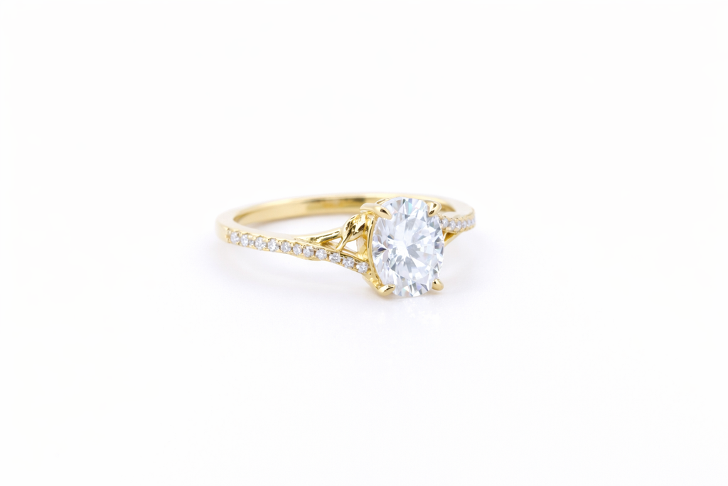 Virelle moissanit ring