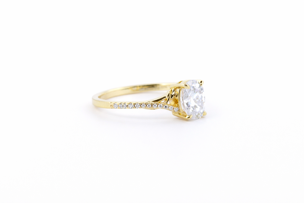 Virelle moissanit ring