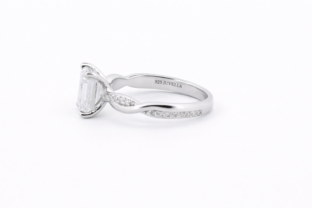 Iris moissanit ring