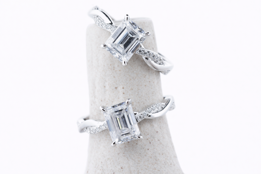 Iris moissanit ring