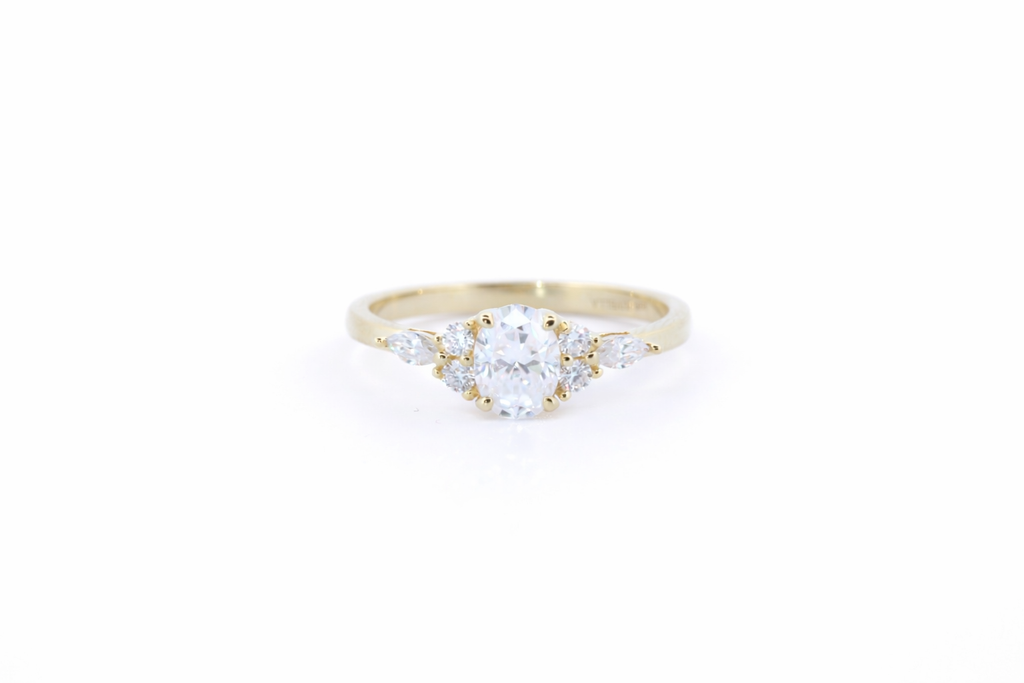 Klara moissanit ring