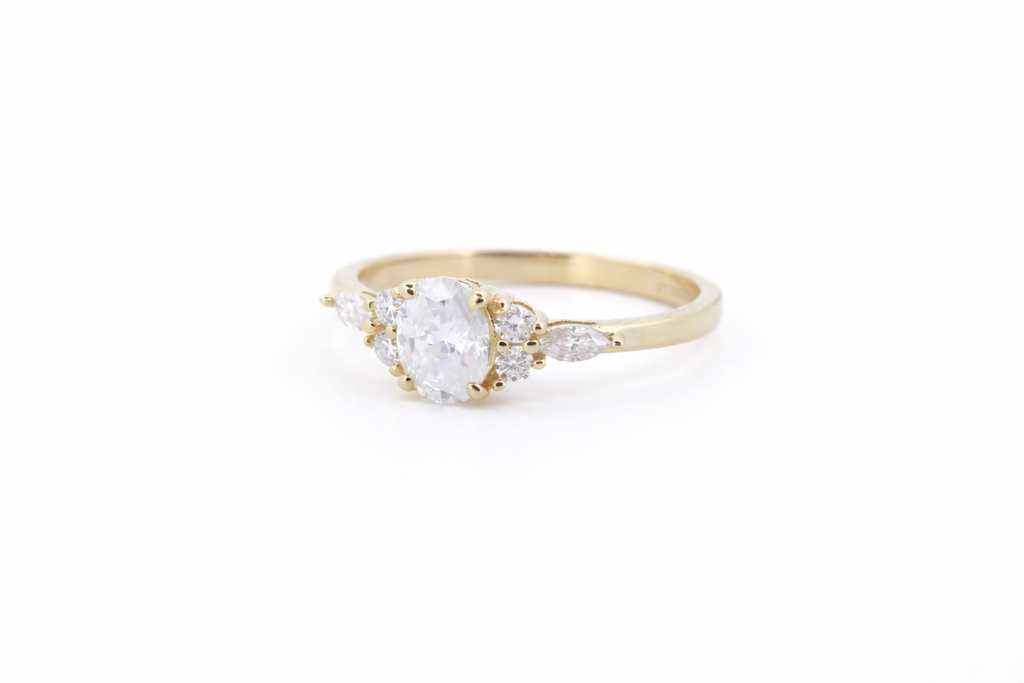Klara moissanit ring