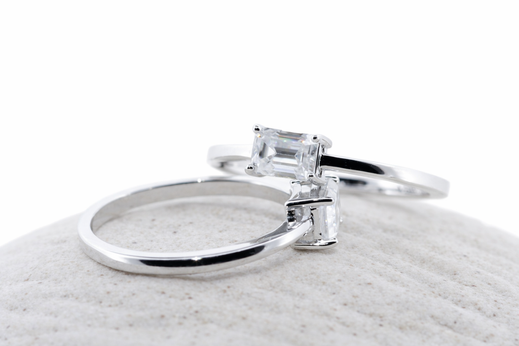 Axis moissanit ring