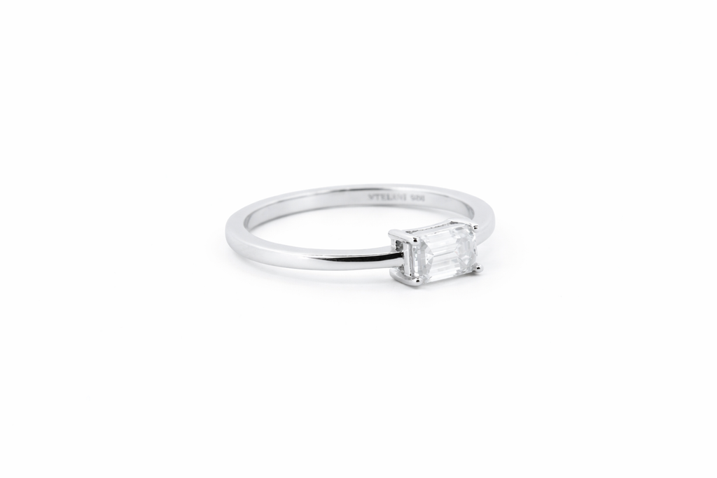 Axis moissanit ring
