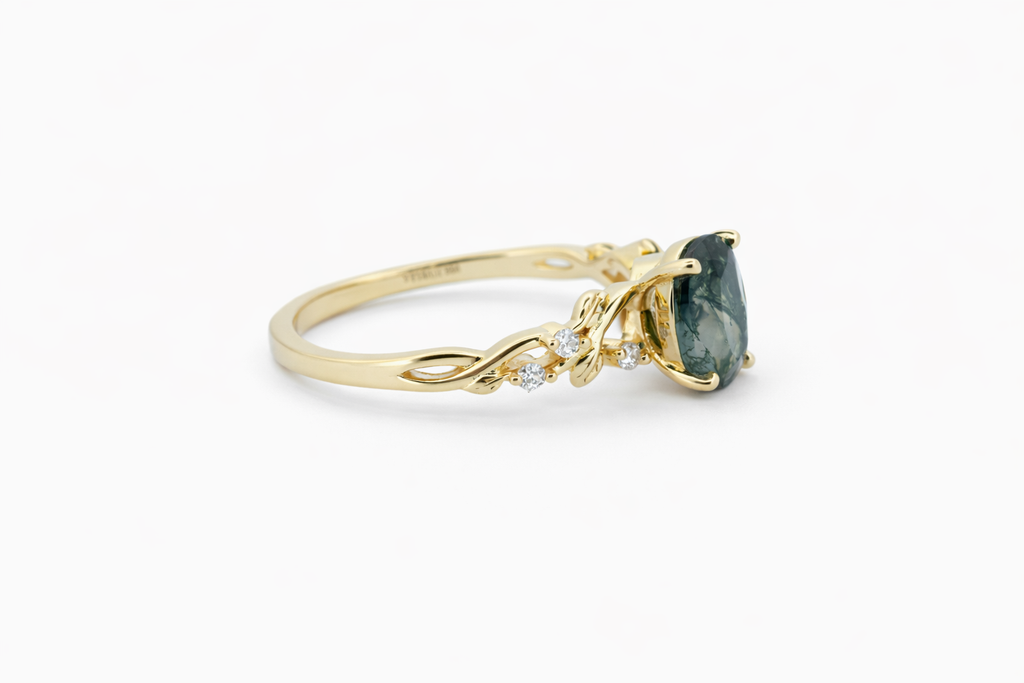 Sylva moissanit ring