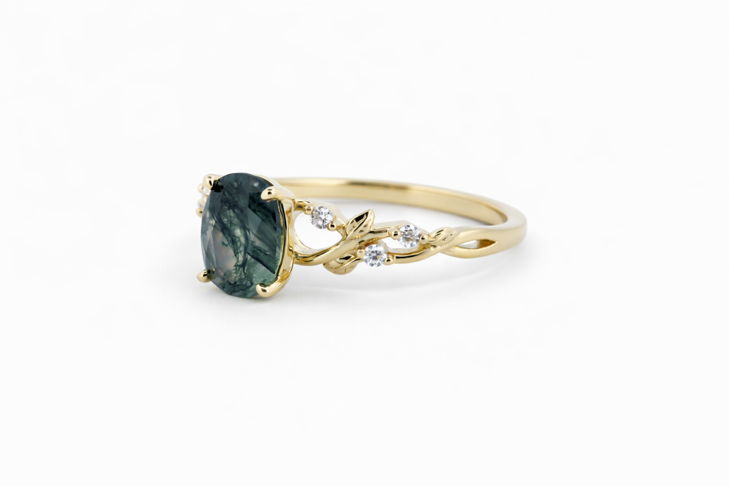 Sylva moissanit ring
